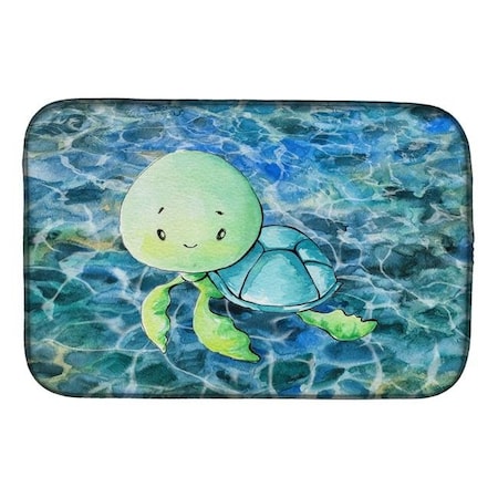 Carolines Treasures Carolines Treasures BB8525DDM Sea Turtle Dish Drying Mat BB8525DDM